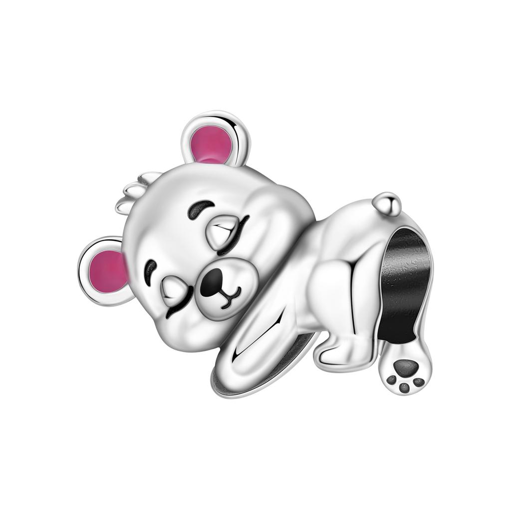 Orstarry 925 Silver Cute Monkey Beads Charm Bracelet Trendy Animal Jewelry DIY Party Gifts
