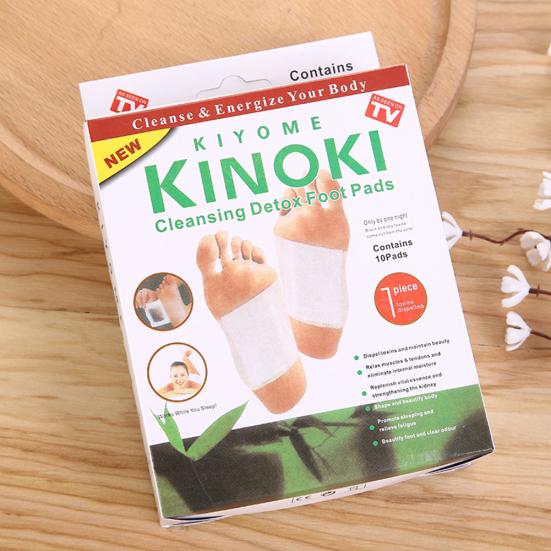 10 шт. Детокс-пластыри для ног Наклейки Похудение Удаление влаги Клейкая подушечка