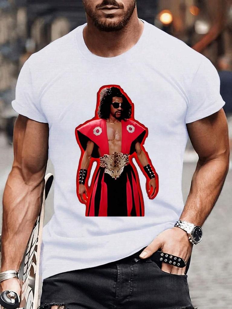 Dapper Gent Unissex's The Sho;Nuff Vintage Round Neck Casual Christmas T-Shirt