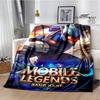 Mobile Legends Bang Bang Пледы с мультяшным принтом Модные теплые флисовые пледы Домашние дорожные пледы Постельное белье Подарок на день рождения