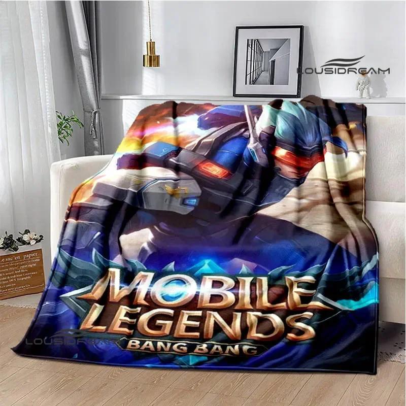 Mobile Legends Bang Bang Пледы с мультяшным принтом Модные теплые флисовые пледы Домашние дорожные пледы Постельное белье Подарок на день рождения