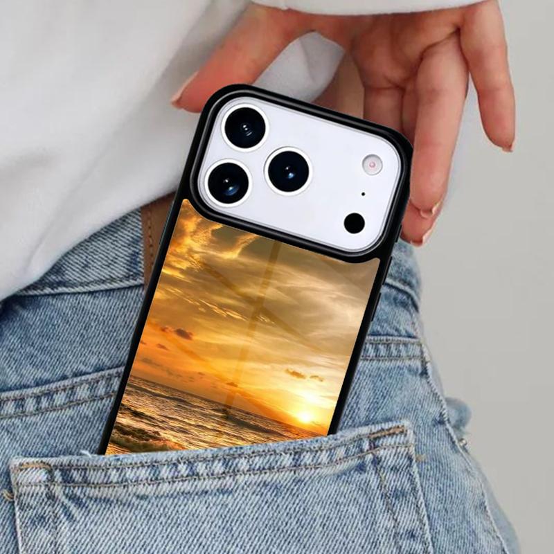Чехол для телефона 'Пляж Море Небо' для iPhone 16e 15 14 13 12 17 Pro Max Plus Air 17pro Чехол