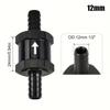 2PCS High Quality Aluminum Alloy 4 6 8 10 12 14mm Fuel Non Return Inline One Way Check Valve For Fuel Line Oil Petrol Diesel Gas