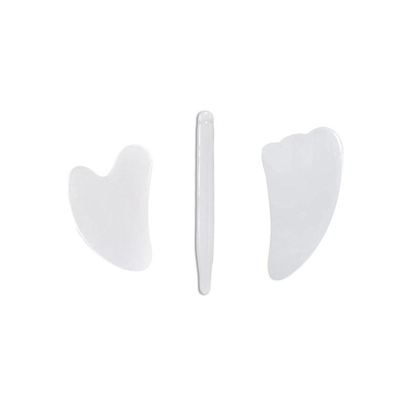 White Jade Gua Sha Board Jade Roller Massager Facial Skin Care Gouache Scraper Acupuncture SPA Skin Care Massage Tools