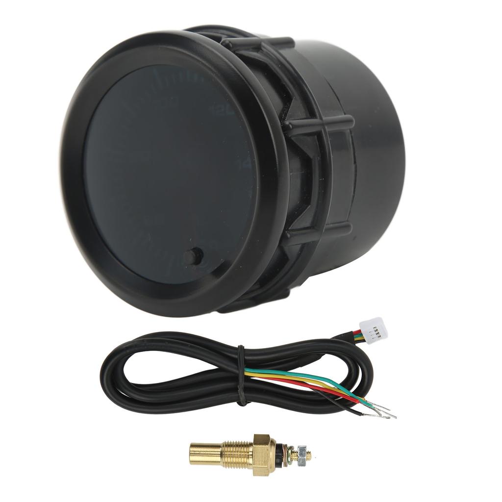 52мм Термометр указателя температуры масла с датчиком Диапазон 40 градусов C‑140 градусов C 7-цветная светодиодная подсветка для автомобиля