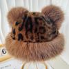 Thicken Fluffy Fur Bucket Hat Cold Winter Hat New Panama Cap  Women