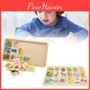 Frozen Wooden Puzzle Board With Animal And Fruit Themes For Toddlers Characters Included