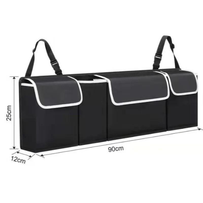 Car Trunk Organizer Adjustable Hanging Backseat Storage Bag High Capacity Multi-use Oxford Automobile Seat Back Organizers