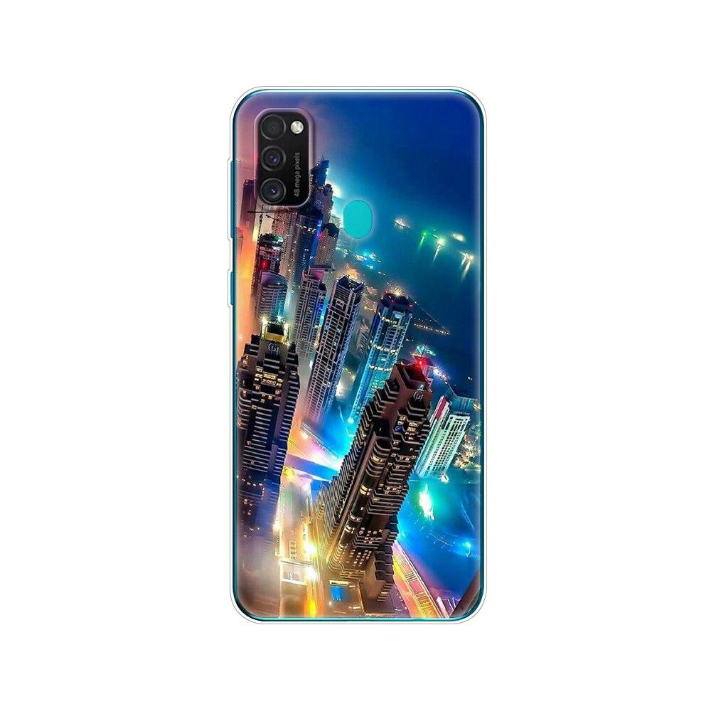 Чехол для Samsung M21, 6,4 дюйма, силиконовый мягкий чехол из ТПУ для Samsung Galaxy M21 M 21 SM-M215FZGUSER m215, задняя сумка для телефона, защитный чехол