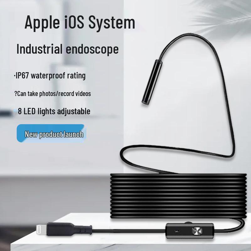 Водонепроницаемый HD-эндоскоп Apple для iOS для промышленного использования