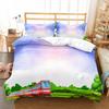 Cartoon Train Duvet Cover Set Double Single King Size Polyester Comforter Cover Transport Car Pattern Quilt Cover Bedding Set