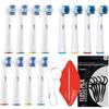 Сменные щетки - Oral B - 12 совместимых головок - Отбеливание Очистка Зубная нить