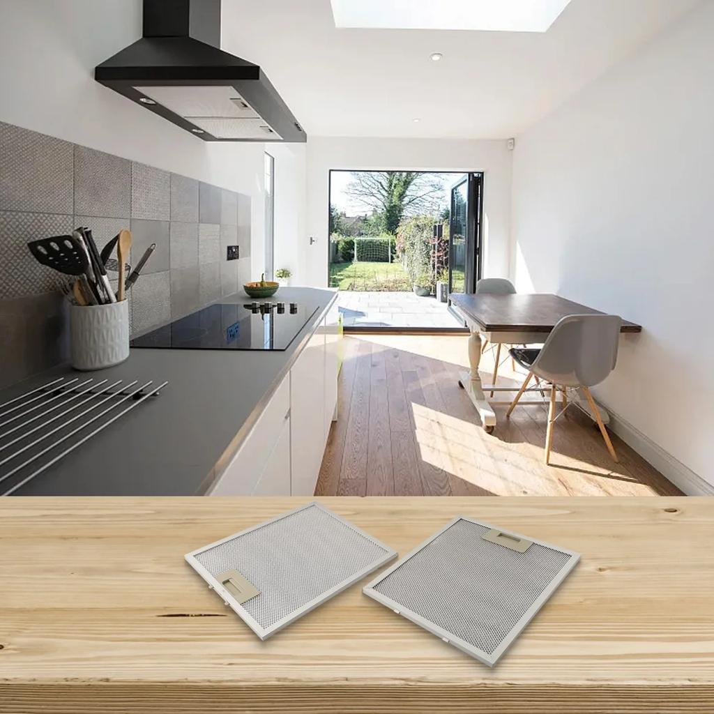 Фильтры из алюминиевой сетки, жировые фильтры, улучшенная фильтрация, оптимальная производительность, упаковка из 3 штук, обычная замена, домашняя кухня