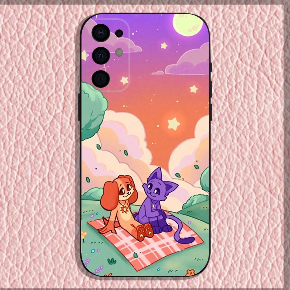 Чехол для телефона Catnap and Dogday для Samsung S25, S24, S21, S22, S23, S30, Ultra, S20, Plus, Fe, Lite, Note, 10, 9, 5G Черный