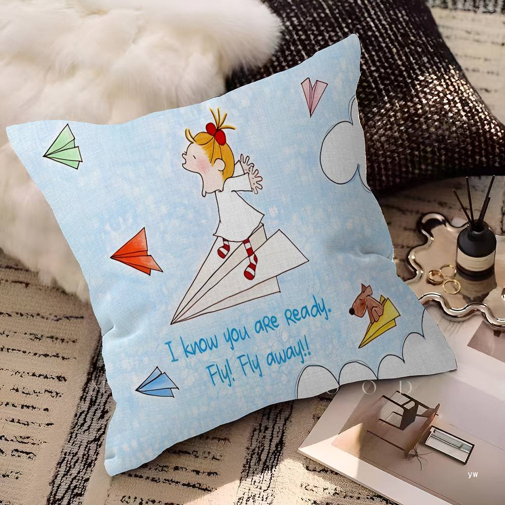 CCocochan Anime Pillow Cover for Bedroom Room and Living Room Sofa Decorative Cushion Cover