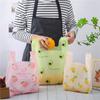 50Pcs Plastic Tote Bag Cute Fruit Vest Bag Tote Takeout Doggy Bag Cute Shopping Bag with Handle