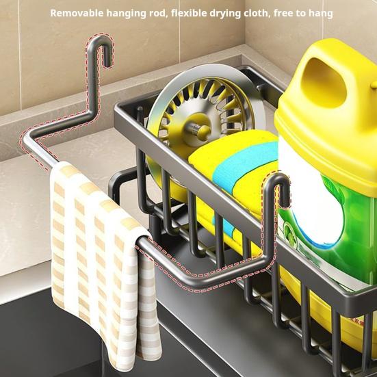 Полка для сушки посуды для кухонной мойки. Полка для слива воды с наклонным поддоном для воды. Компактная полка для посуды. Органайзер для хранения посуды на столешнице.