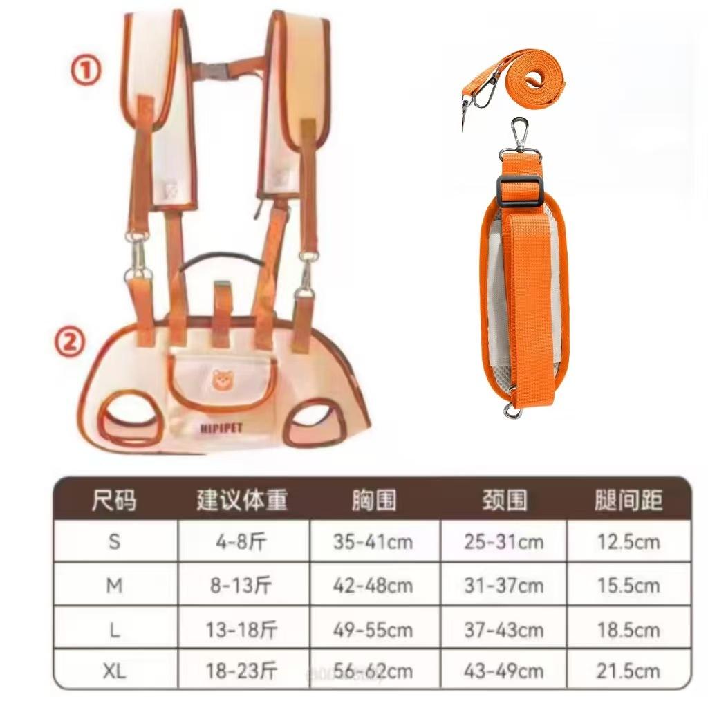 Adjustable Dog Carrier Backpack Breathable Pet Travel Bag for Small Medium Dogs Cats Outdoor Hiking Walking Camping