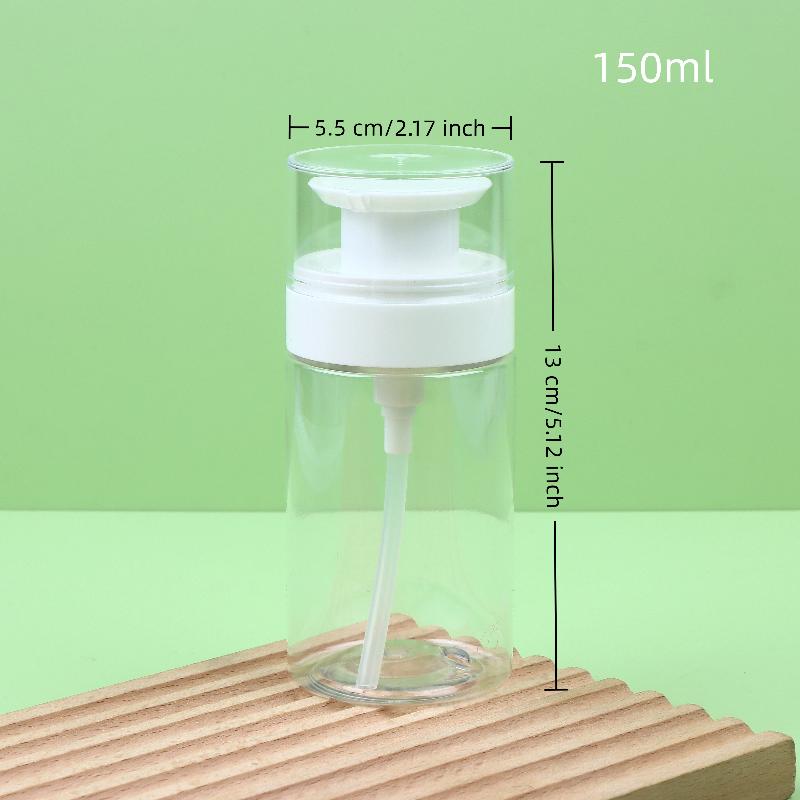 150/200/300 мл Прозрачная Флакон-дозатор для лосьона с плоским плечом Пустой Дозатор для эссенции, воды, средства для умывания Лицевой Косметические емкости