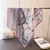 Chain Butterfly Shadow Printing Simulation Silk Scarf Square Scarf High-End Shawl Versatile Neck Small Square Scarf Headscarf