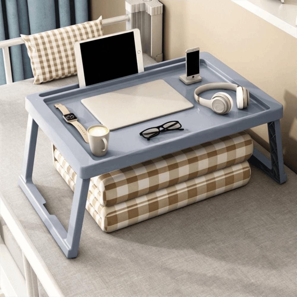 No-Installation Folding Bed Table Non-slip Portable Lap Table Simple Small Laptop Desk Student Use