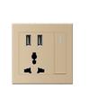 Depoguye Universal USB Wall Socket with Light Switch, 2.1A Dual USB Phone Charging Port, Switch Control Socket  AC110V -250V