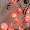 Artificial Flower Festival Lantern String 6M 40LED Atmosphere Decorative Lamp  For Wedding