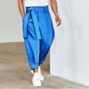 Men's Baggy Pants Casual Streetwear Belt Pure Color Joggers Fashion Harem Pants