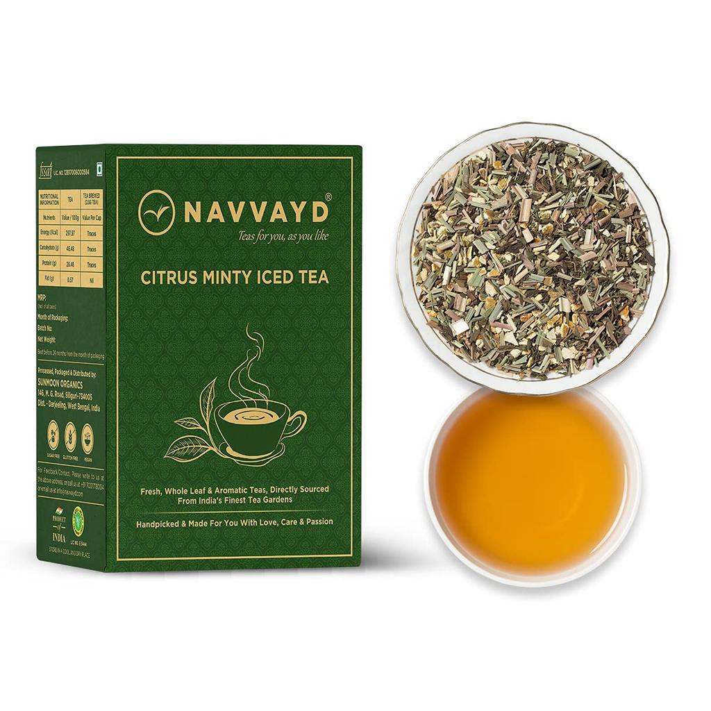 Citrus Tea with Mint (100 G), Citrus Minty Iced Tea, Navvayd