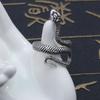 Европейское и американское Новинка Креативное Кольцо-Змея, Готическая Личность Зодиак Мужское Открытое Кольцо