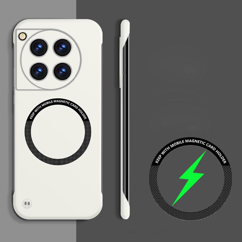 Магнитный безрамочный жесткий чехол Magsafe для Oneplus 12 5G 12R 1 + 12, ультратонкий матовый чехол без полей с беспроводной зарядкой для One Plus 12 ACE 3 2V 2pro
