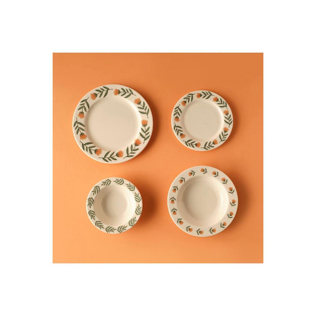 Adalie Stoneware 24 Piece Dinner Set For 6 People