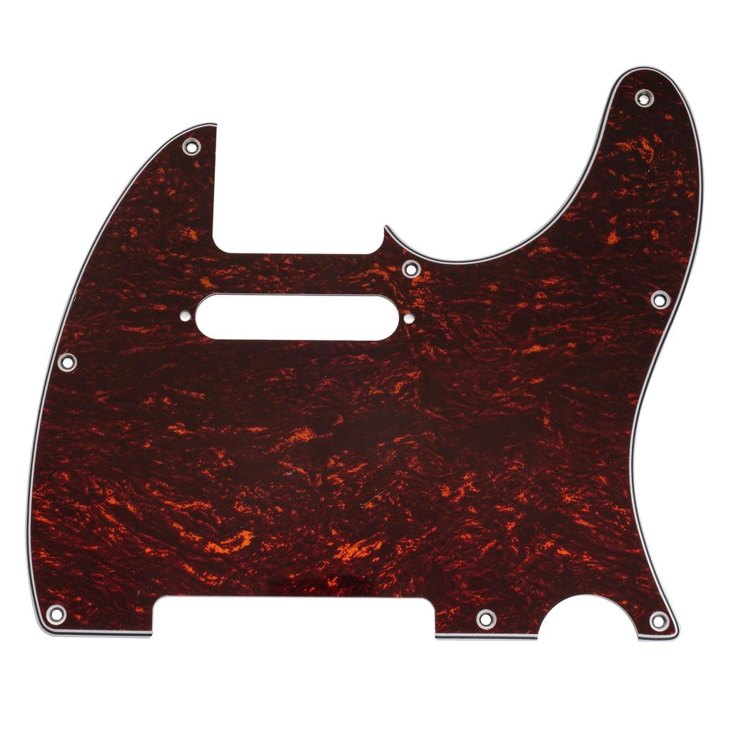 Musiclily Pro SS TL Накладка на гитару для Squier Sonic Tele Электрогитара Красный Черепаховый 8-отверстий Гитара, 4-слойная