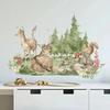 Creative Forest Animal Wall Sticker Squirrel Deer Home Decoration Children's Bedroom Living Room Decoration Wall Stickers Poster