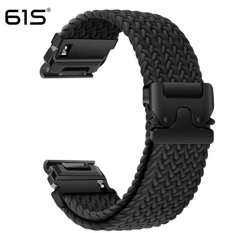 Эластичный ремешок из паракорда 61S для часов Garmin Fenix 8, 7X Pro, 955, 965