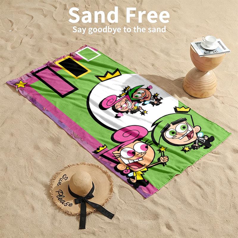 Fairy oddparents Beach towels also serve as bath towels summer essential a musthave for the outdoors the beach and the pool