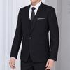Men Formal Blazer Single Button Lapel Suit Jacket Solid Color Business Blazer for Daily Wear Date Parties Weddings