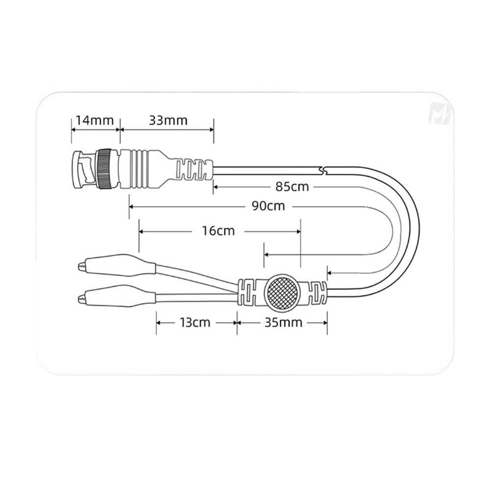 54cm/70cm/110cm/150cm Multiple Size Options BNC Q9 To Dual Alligator Clip  Electrical Work