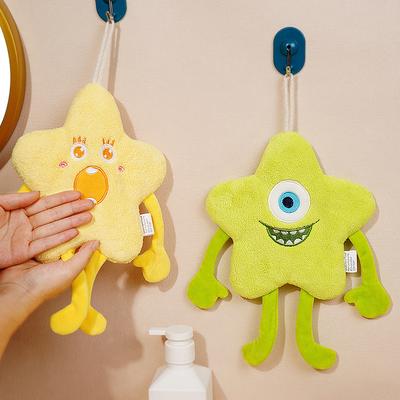 Новое Звездное Мультяшное Полотенце Для Рук Толстый Коралловый Флис Впитывающая Вышитая Ткань Для Полотенец Детское Маленькое Полотенце Сувенир Многофункциональное Полотенце
