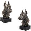 Dobermann, Doberman Pinscher, Dobie I - Dog Statue, Bust On Stone Base, Sculpture, Trophy for Dog Show by Brand