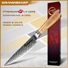 Grandsharp Professional 5 Inch Utility Knife 67 Layers AUS10 Damascus Steel Kitchen Knives
