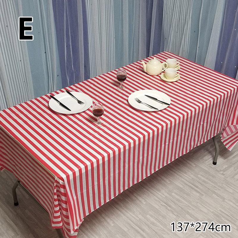 1PC Oil Proof Waterproof Party Supplies Table Cover Tablecloth Table Cloth Plastic Disposable Birthday Party Baby Shower