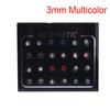 24Pcs/Set Magnetic Non-Piercing Clip Round Rhinestone Stud Earrings Jewelry