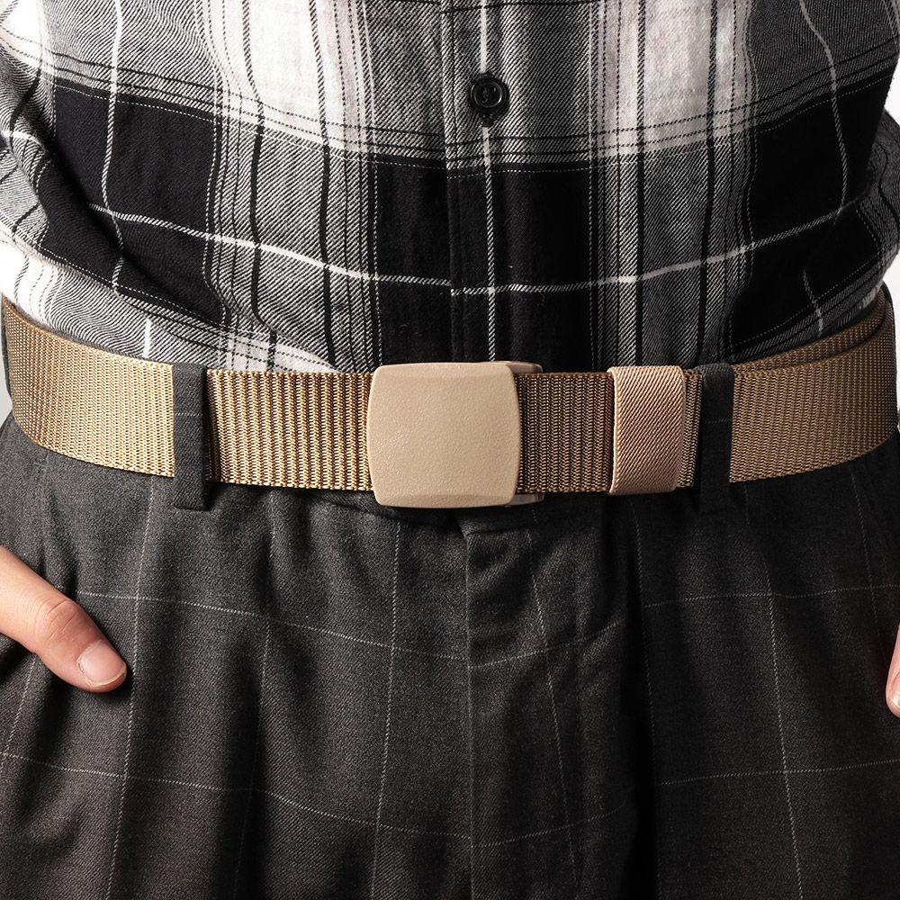 Casual Metal-free Security Check Tactical Waistband Nylon Waist Belt Military Web Belt for Fat Man