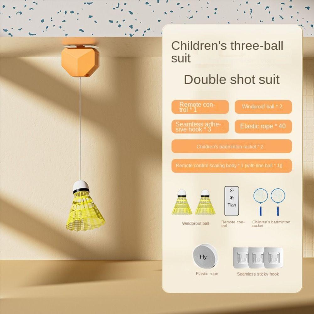 1 Set Spin Electric Badminton Trainer Self Training Shuttlecock For Kids & Adult