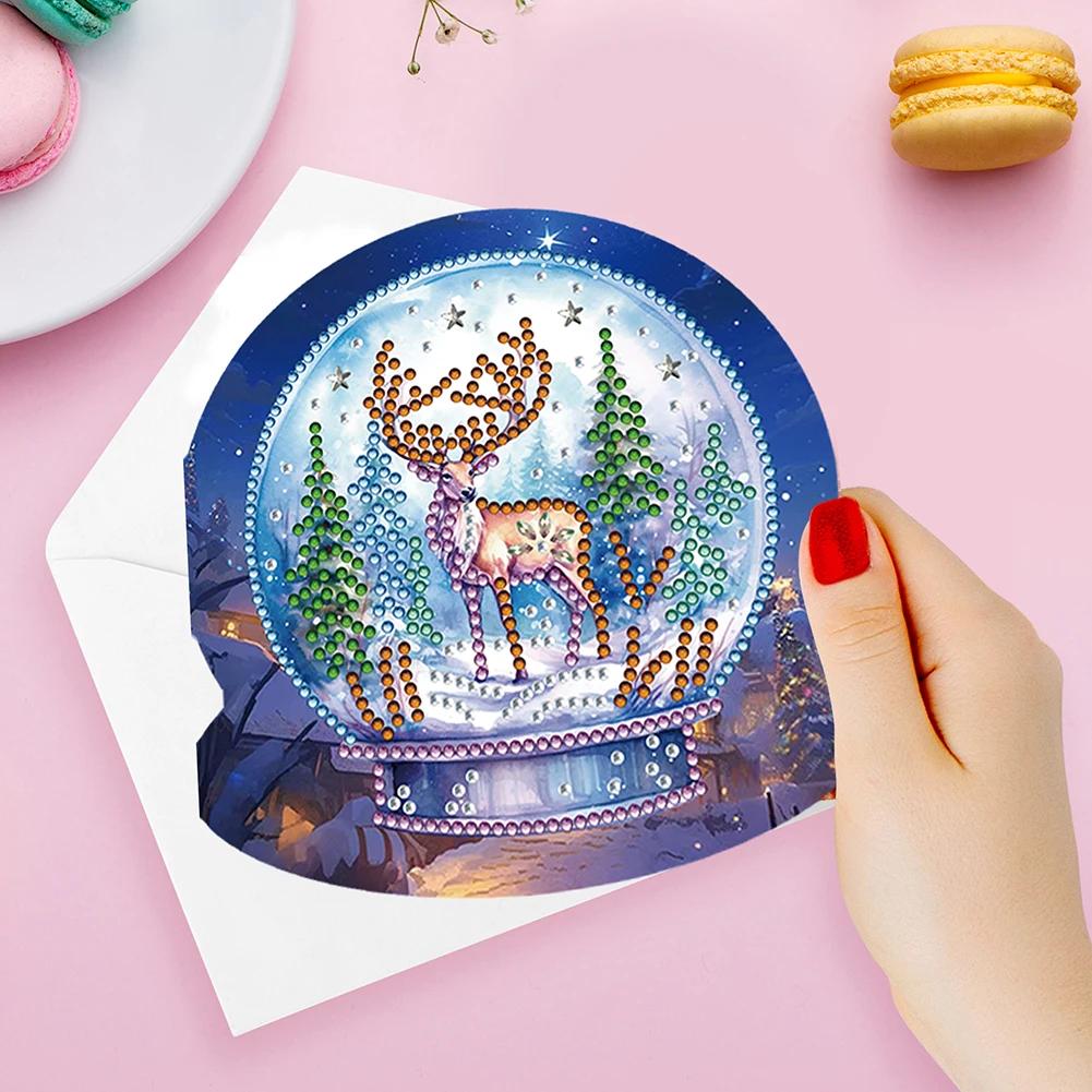 Алмазная живопись Рождественские открытки Алмазная живопись Поздравительные открытки DIY Алмазное искусство Открытки Художественные поделки на день рождения День благодарения