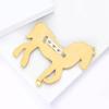 Elegant Horse Brooches Personality Pony Badge Pin Animal Zodiac Horse Pins  Men Suit Accessories