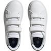 adidas Преимущество Низкие Детские Lifestyle Кроссовки Cloud White/Core Black/Metal Silver Дети Возраст 3 7 Лет IG2516