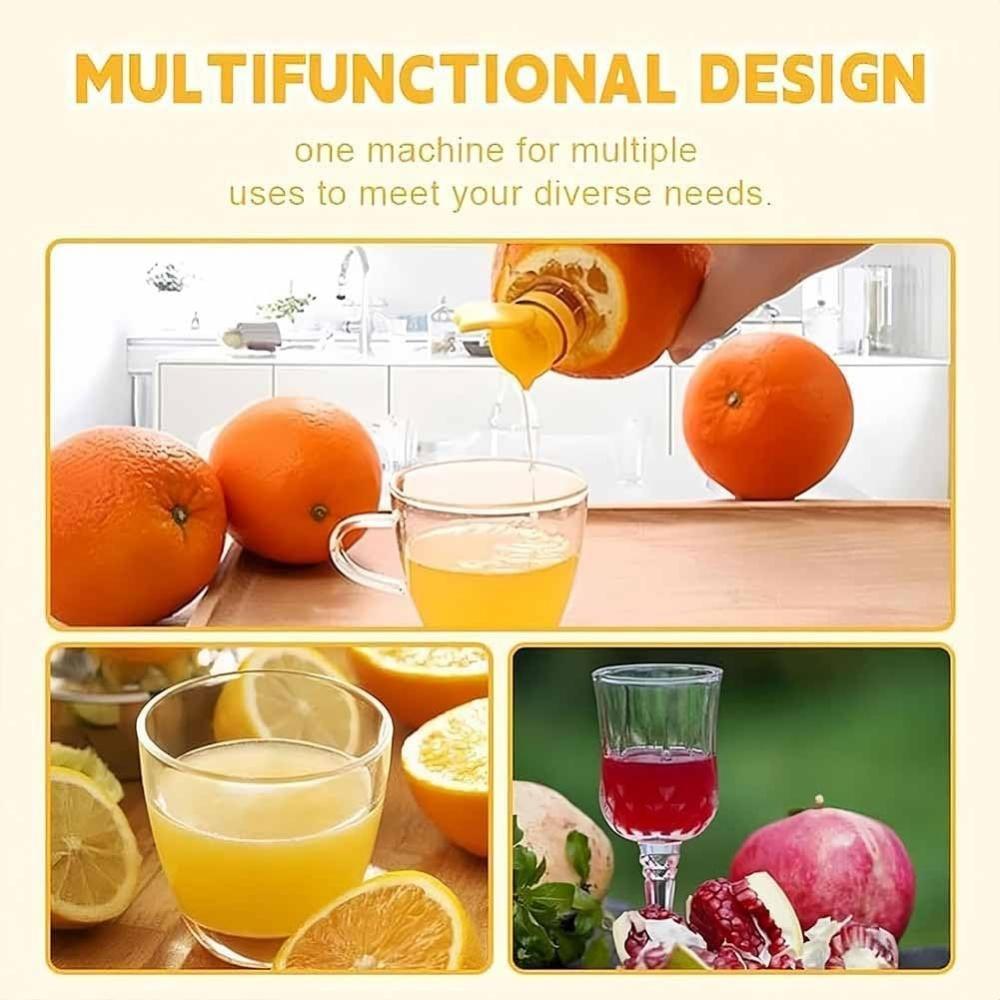 Plastic Manual Citrus Juicer, Mini Lemon Juicer Orange Squeezer Easy Juice Extractor Freshness Preserving Kitchen Sttuff