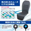SEIWA Car Seat Air Seat Compatible with Equipped with Two Large Stepless Airflow Prevents Cool Air Quiet Design Easy Simply Place Mesh and Perforated